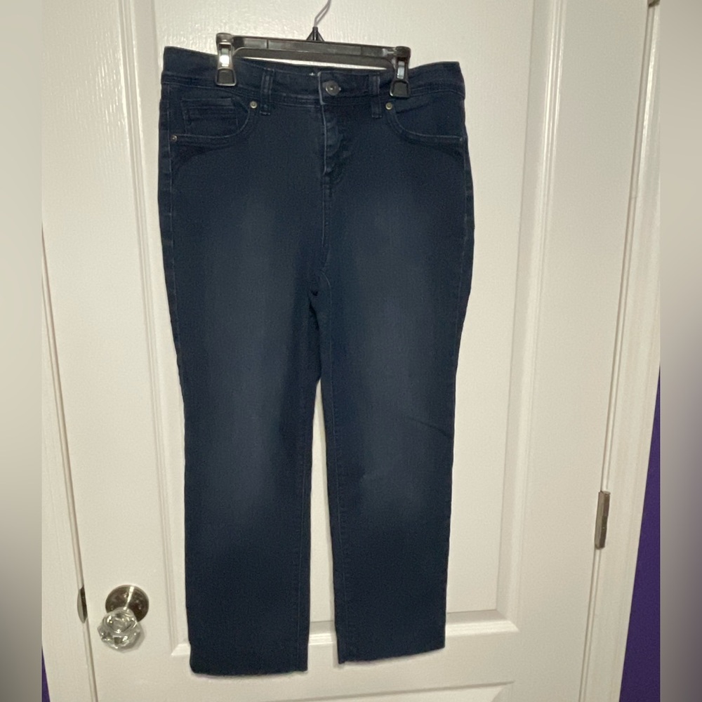 Style & Co denim dark wash pants 8P - Picture 1 of 4